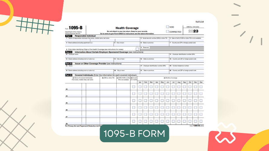 IRS Tax Form 1095-B