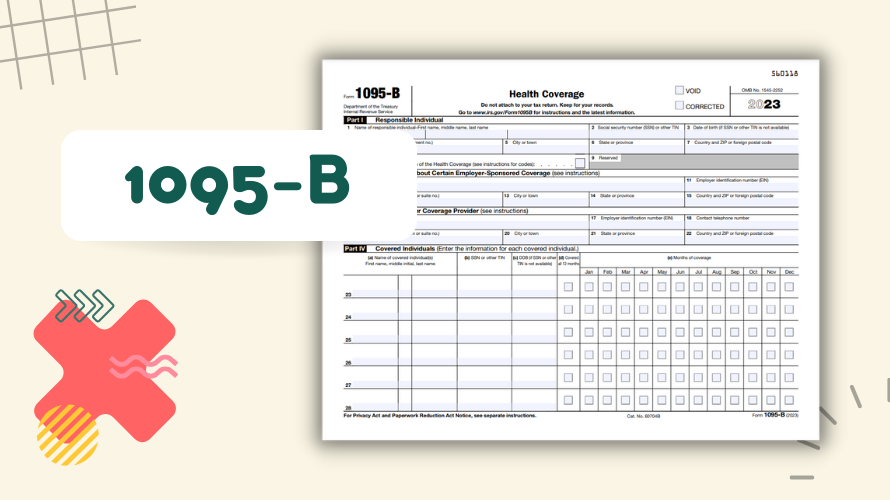 IRS 1095-B Health Coverage Form